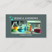 Chemiewissenschaftslehrer Tutor-Foto Visitenkarte (Vorderseite)