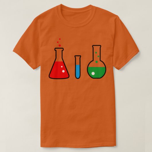 Chemikalie der Teströhren T-Shirt (Design vorne)