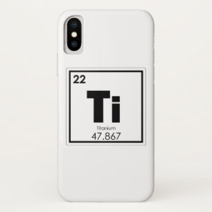 Chemikalie des Titanelements iPhone X Hülle