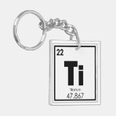 Chemikalie des Titanelements Schlüsselanhänger (Vorderseite links)