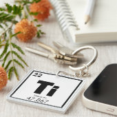 Chemikalie des Titanelements Schlüsselanhänger (Vorderseite rechts)