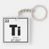 Chemikalie des Titanelements Schlüsselanhänger (Rückseite)