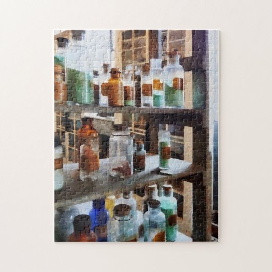 Chemikalienflaschen Puzzle (Vertikal)