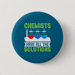 Chemiker Alle Lösungen Chemie-Labor Kunstwerk Button