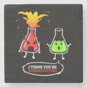 Chemiker Chemielabor Chemie Du reagierst über Steinuntersetzer