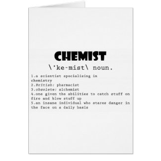 Chemiker-Definition