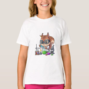 Chemiker Eichhörnchen Wissenschaftler Illustration T-Shirt