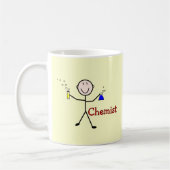 Chemiker Geschenk-Stock Person mit Reagenzgläsern Kaffeetasse (Links)