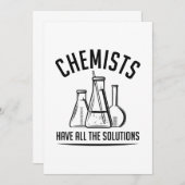 Chemiker haben alle Lösungen Dankeskarte (Vorne/Hinten)