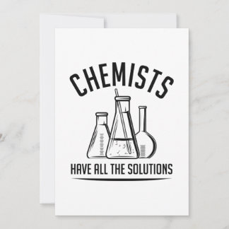 Chemiker haben alle Lösungen Dankeskarte