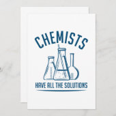 Chemiker haben alle Lösungen Dankeskarte (Vorne/Hinten)