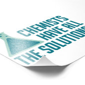 Chemiker haben alle Lösungen Fotodruck (Ecke)