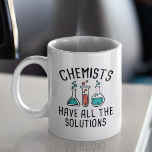 Chemiker haben alle Lösungen Kaffeetasse