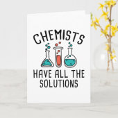 Chemiker haben alle Lösungen Karte (Gelbe Blume)