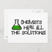 Chemiker haben alle Lösungen Postkarte (Vorne/Hinten)