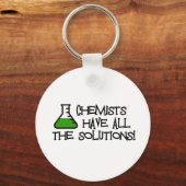 Chemiker haben alle Lösungen Schlüsselanhänger (Vorderseite)