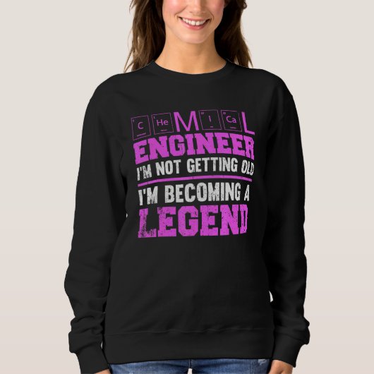 Chemiker Ich werde nicht alt Sweatshirt (Vorderseite)