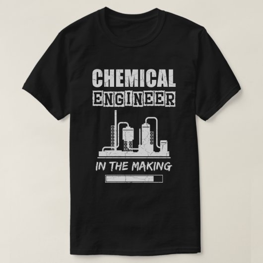 Chemiker in der Herstellung, grungy Textur T-Shirt (Design vorne)