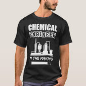 Chemiker in der Herstellung, schlichte Textur T-Shirt (Vorderseite)