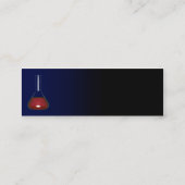 Chemiker-Karte mit Periodensystem Mini Visitenkarte (Rückseite)