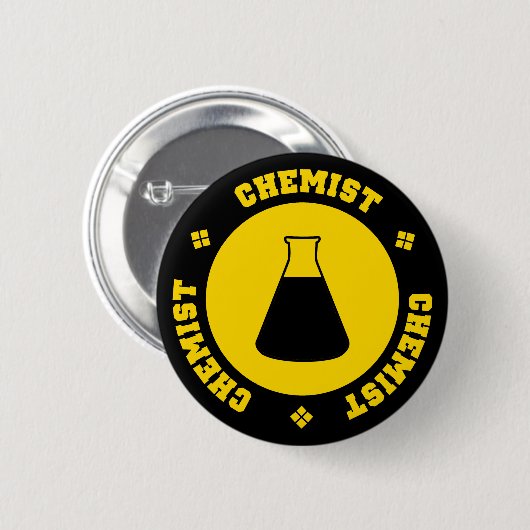 Chemiker-Knopf Button (Vorne & Hinten)
