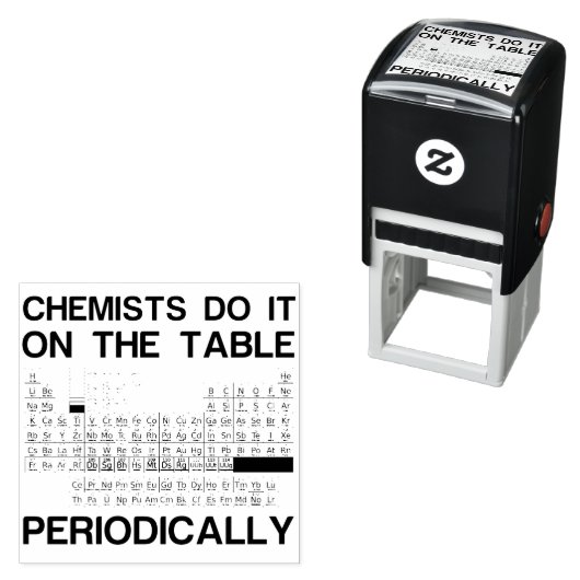 Chemiker machen das periodisch lustig permastempel (Beispiel)