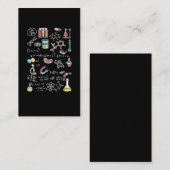 Chemiker Mathematiker Physiker Chemist Visitenkarte (Vorne/Hinten)