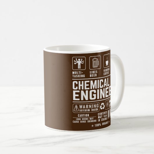 Chemiker Multitasking-Bier-Kaffee Kaffeetasse (VorderseiteRechts)