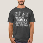 Chemiker Multitasking-Bier-Kaffee T-Shirt (Vorderseite)