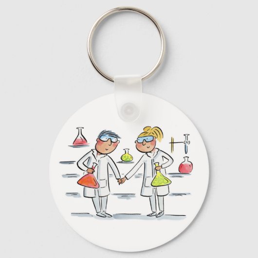 Chemiker Schlüsselanhänger (Vorderseite)