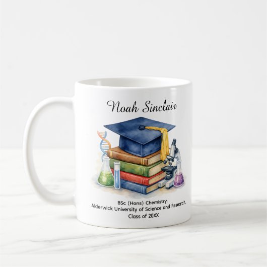 🎓Chemiker-Triumph Abschlussbecher Kaffeetasse (Links)