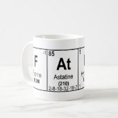 Chemiker-Wissenschaftler-Vater-Tasse Kaffeetasse (Vorderseite Links)
