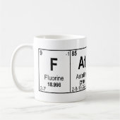 Chemiker-Wissenschaftler-Vater-Tasse Kaffeetasse (Links)