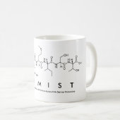 Chemikerpeptid-Wort-Tasse Kaffeetasse (VorderseiteRechts)