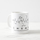 Chemikerpeptid-Wort-Tasse Kaffeetasse (Vorderseite Links)