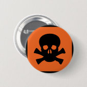 Chemikerschädelzeichen Button (Vorne & Hinten)