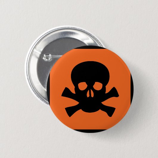 Chemikerschädelzeichen Button (Vorne & Hinten)