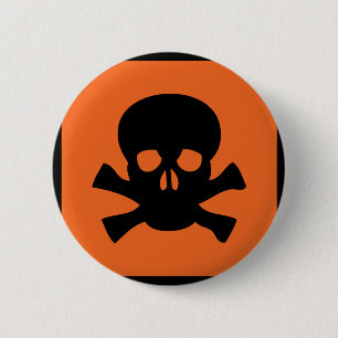 Chemikerschädelzeichen Button