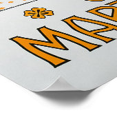 Chemin-de-Fer Martigny-Orsières, Schweiz, Bahn Poster (Ecke)