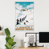 Chemin-de-Fer Martigny-Orsières, Schweiz, Bahn Poster (Heimbüro)