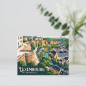 Chemin de la Corniche Luxemburg Postkarte (Stehend Vorderseite)