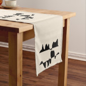 Chemin de Table Chic Abstrait Dual Face Kurzer Tischläufer (Beispiel)