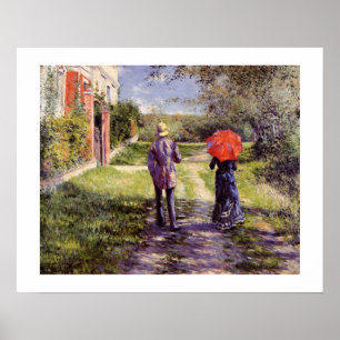 Chemin Montant von Gustave Caillebotte Print Poster