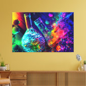 Chemische abstrakte Flasenflüssigkeit Leinwanddruck (Insitu (Wohnzimmer))