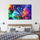 Chemische abstrakte Flasenflüssigkeit Leinwanddruck (Insitu (Schlafzimmer))