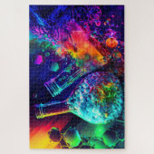 Chemische abstrakte Flasenflüssigkeit Puzzle (Vertikal)