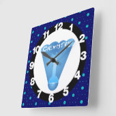 Chemische Becherwolke Quadratische Wanduhr (Winkel)