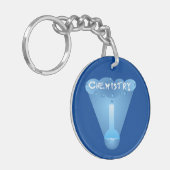 Chemische Becherwolke Schlüsselanhänger (Vorderseite links)