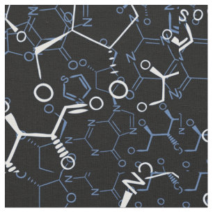 Chemische Chemie-Symbol-nahtloses Muster Stoff