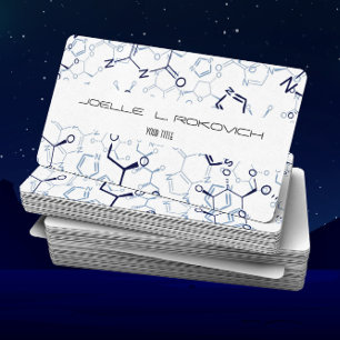 Chemische Chemie-Symbol-Visitenkarte-Schablone Visitenkarte
